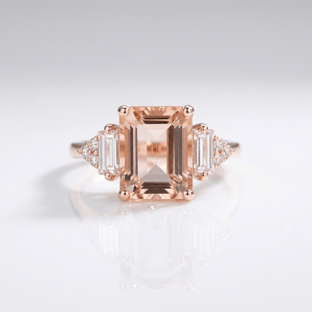Stříbrný prsten Trio s diamanty