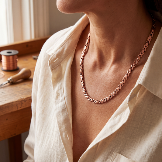 Helen's Cedar Copper Necklace