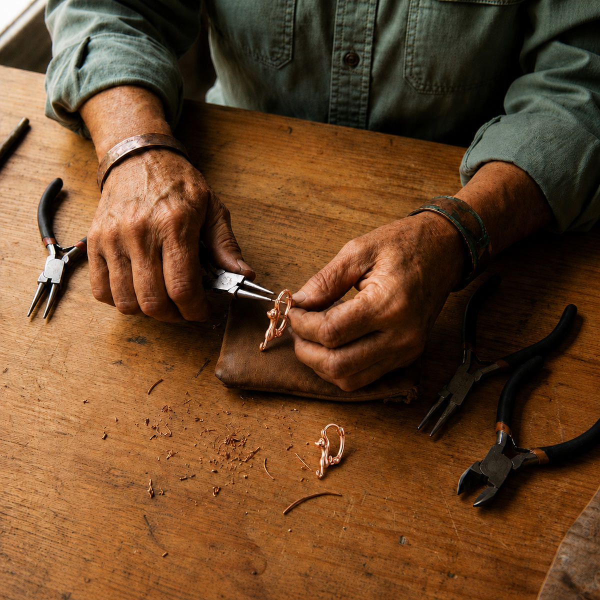 Helen's Kiln Copper Earrings