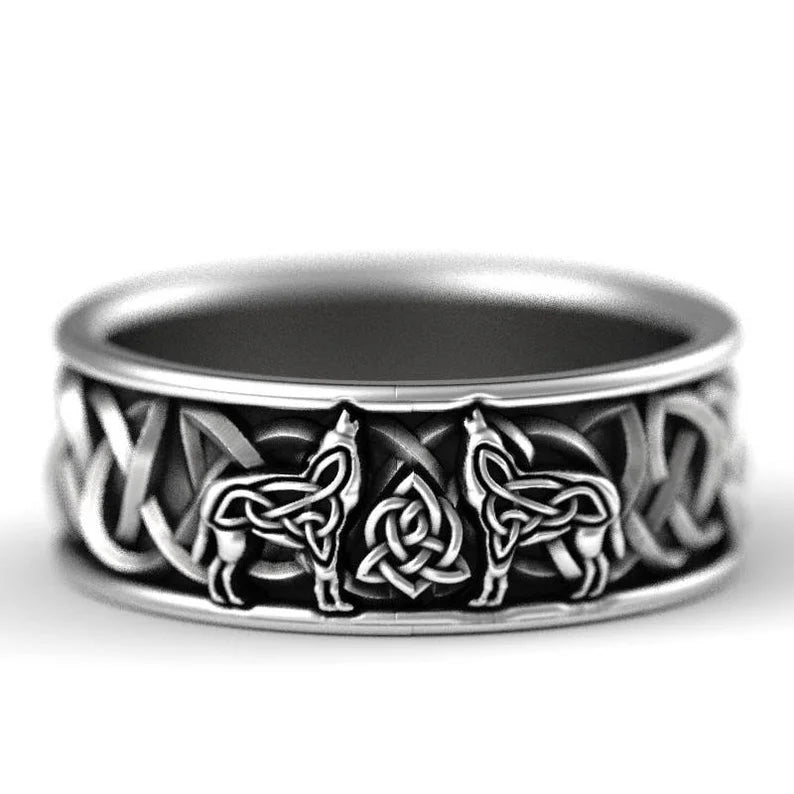 Výrazný prsten Vikingský vlk