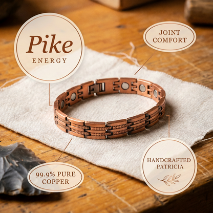 Helen's Pike Men's Copper Bracelet