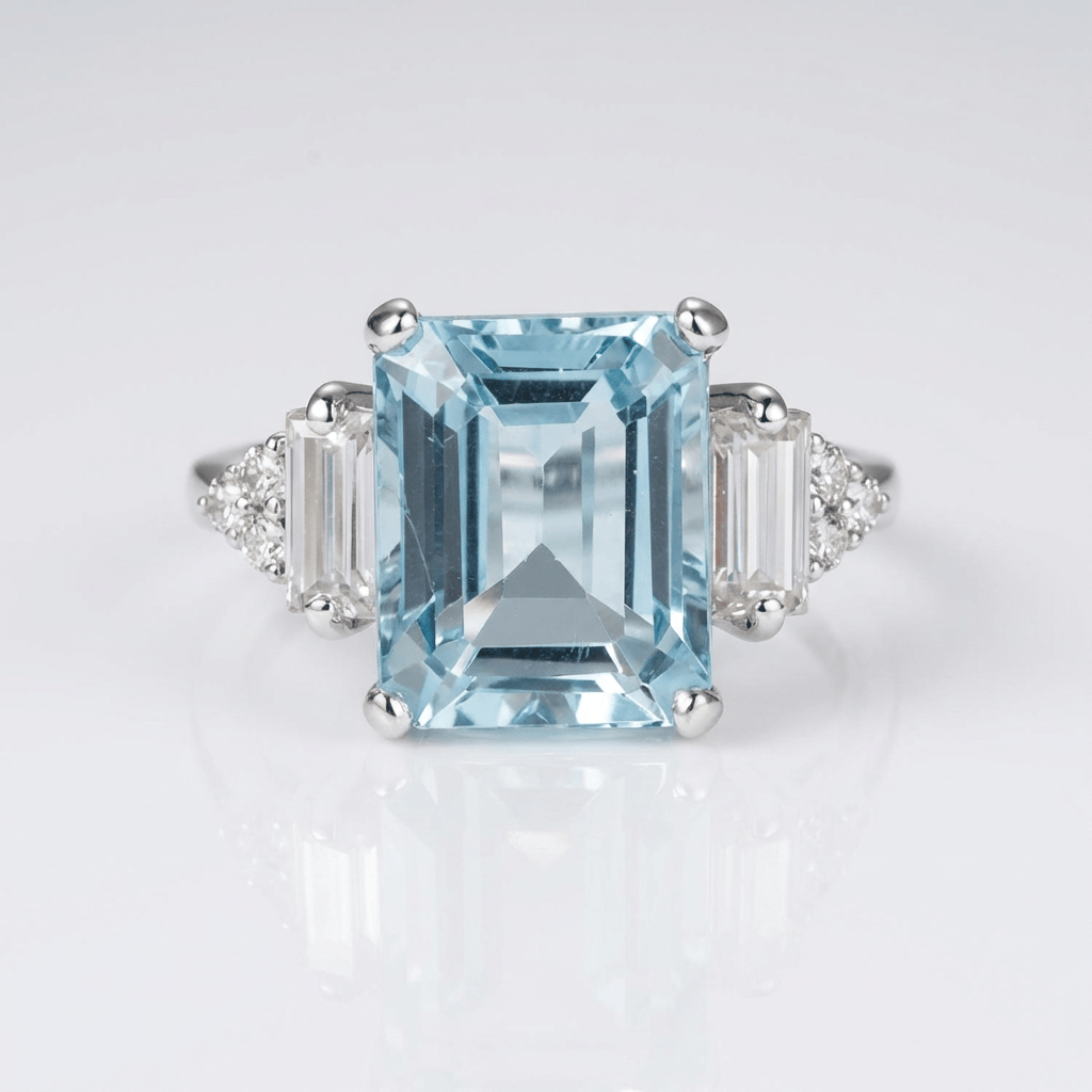 Stříbrný prsten Trio s diamanty