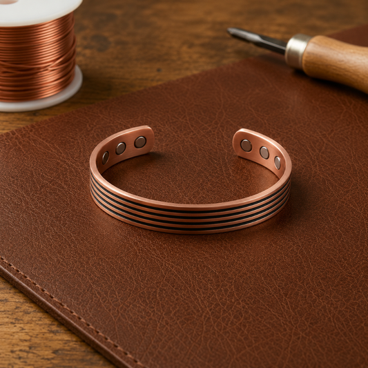 Helen's Sage Copper Bracelet