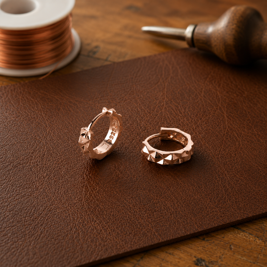 Helen's Spike Copper Earrings