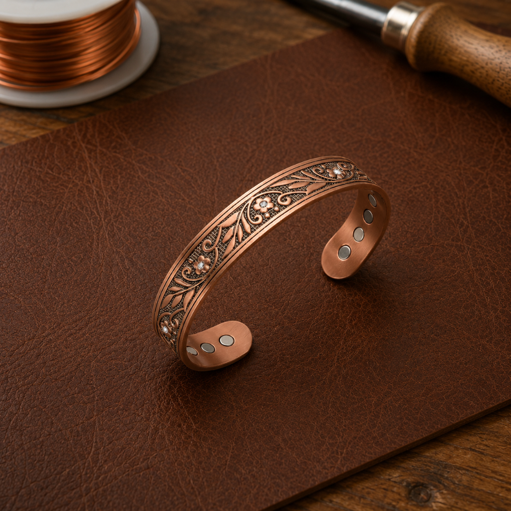 Helen's Sprig Copper Bracelet